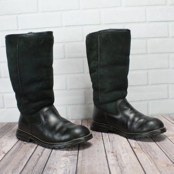 ugg brooks tall black size 10